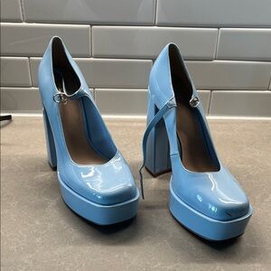 Aldo Sky Blue Platform Heels
